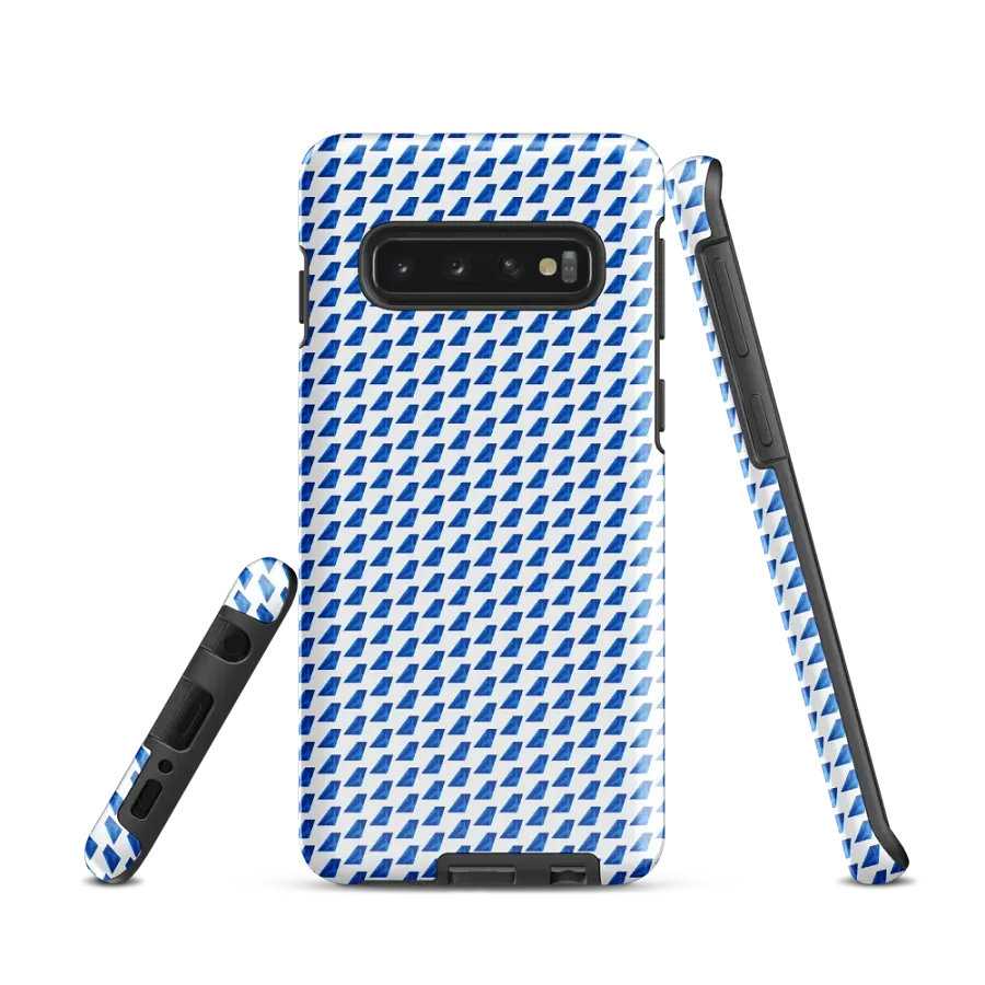 Ultra-Tough Case for Samsung® - Two-Tone Blue Tailfin Design product image (1)