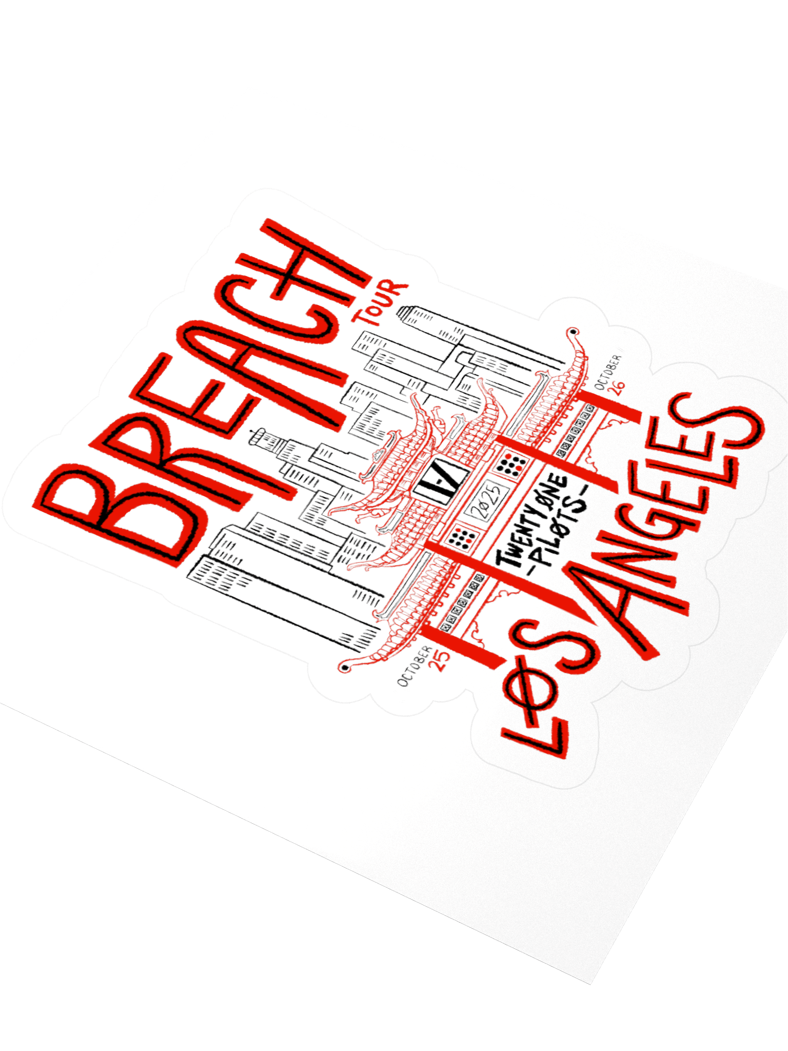 Breach LA Kiss Cut Design Sticker product image (3)