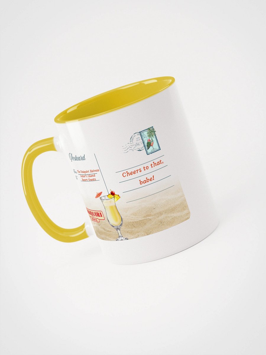 DAIQUIRI BEACH POSTCARD MUG - YELLOW product image (3)
