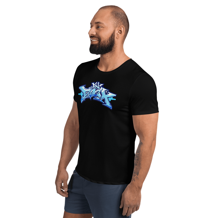 DJDocX Black Sports Tee - Light Blue Graff product image (3)