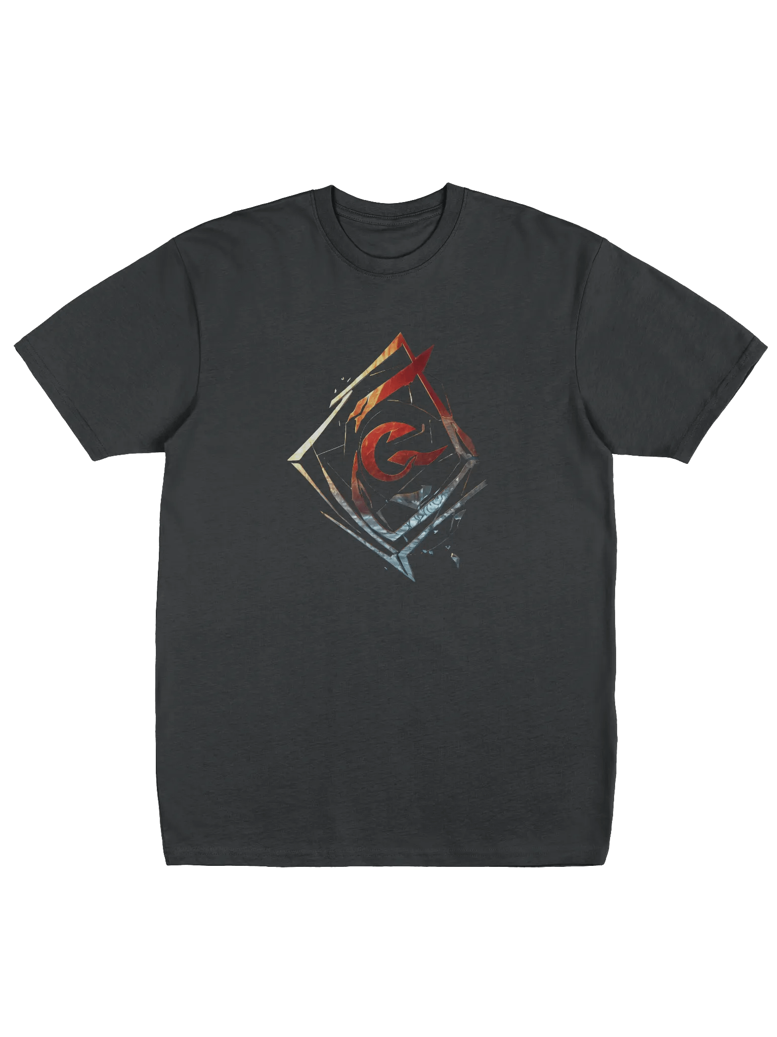 Geometric Emblem Tee, Bold Men's Graphic Shirt, Gift for Him product image (1)