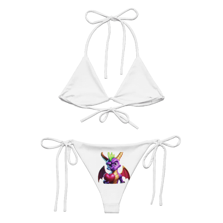 love swimming strined 2 piece product image (2)