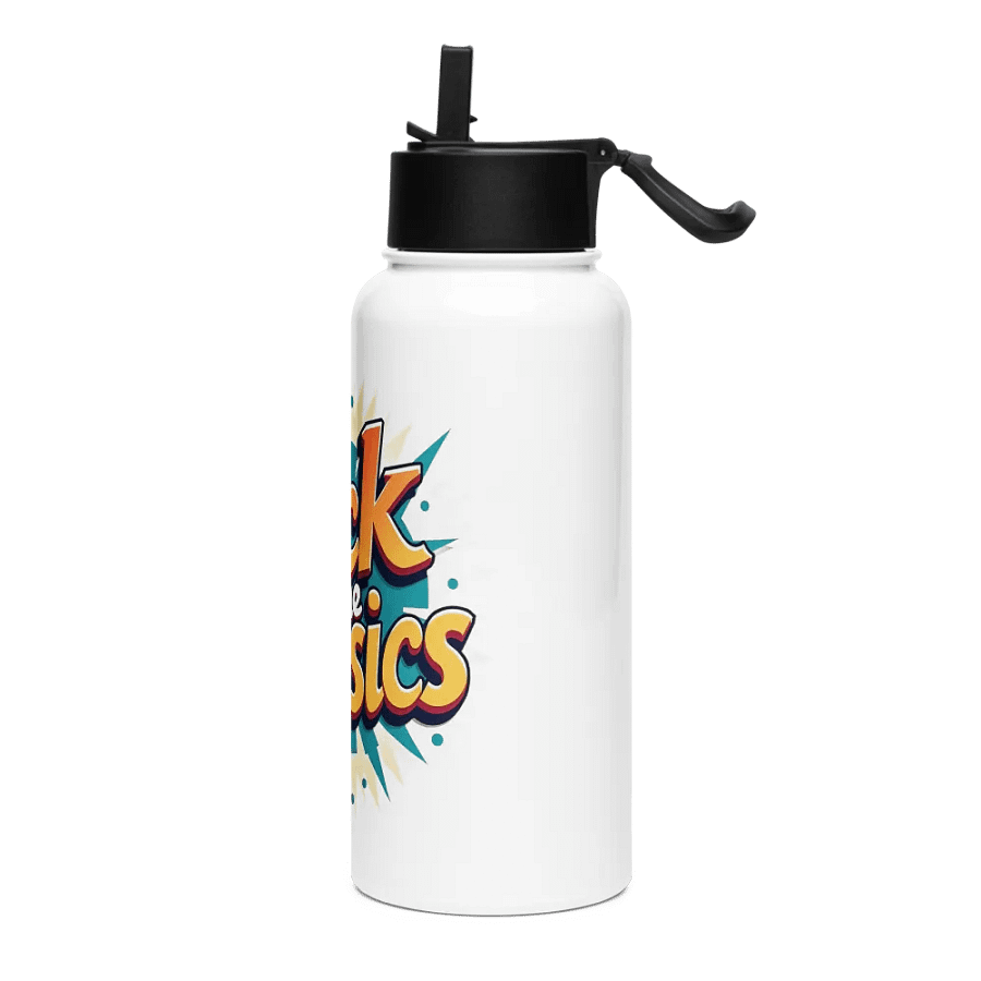 Retro Stainless Steel Water Bottle with a Straw Lid product image (3)