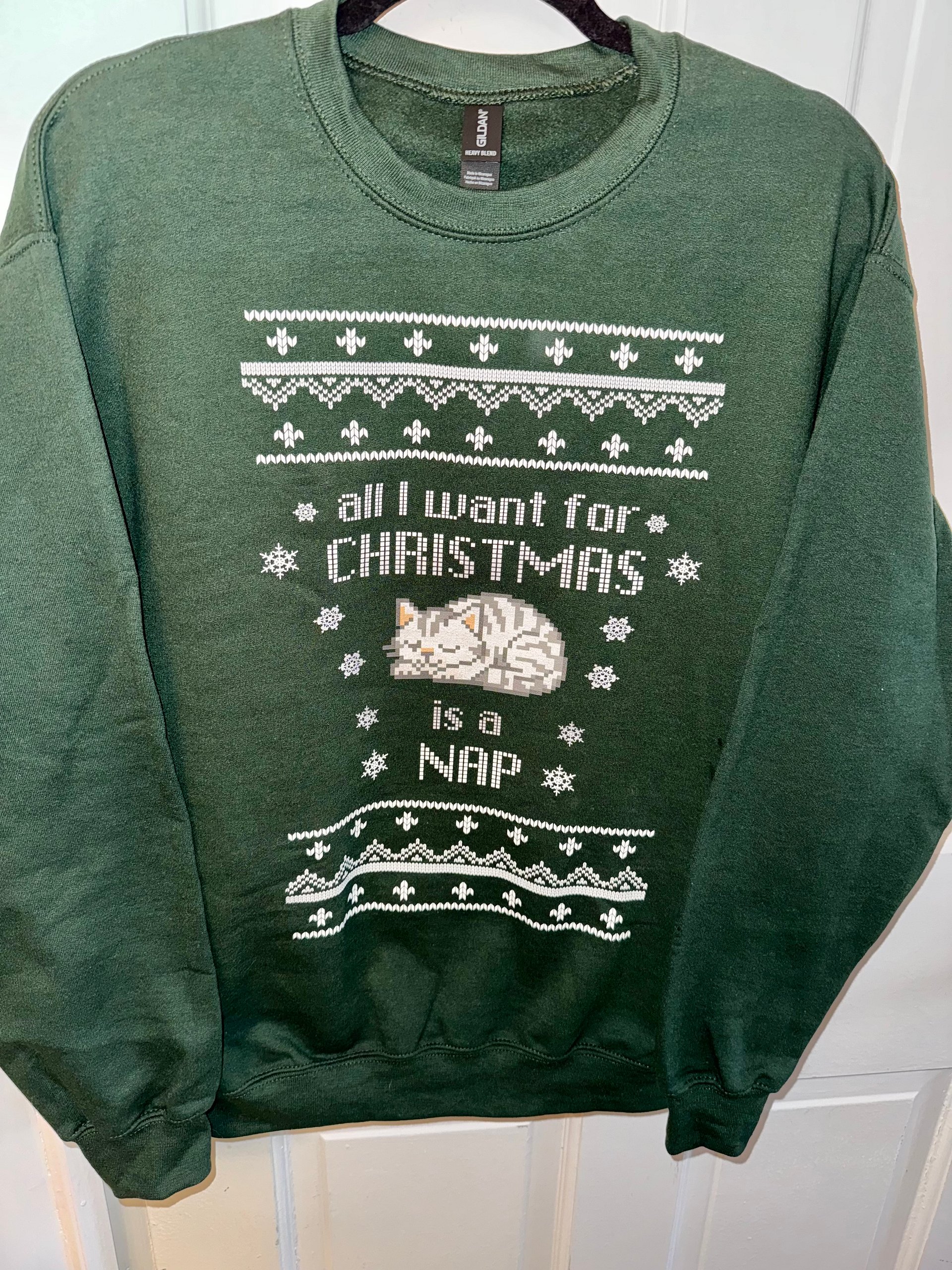 All I want for Christmas is a nap sweatshirt product image (3)