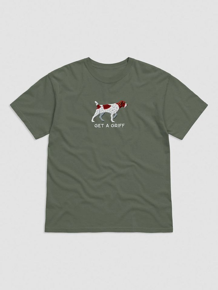 Get a Griff T-Shirt(Embroidered) of a Wirehaired Pointing Griffon(Liver & White) product image (25)