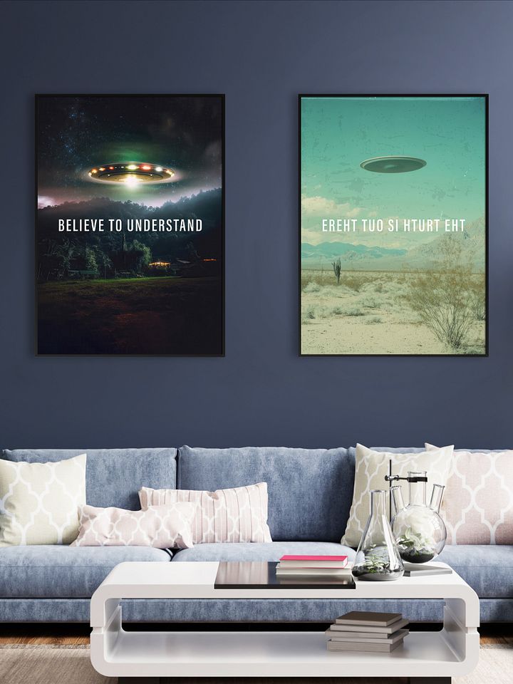 erehT tuO si hturT ehT/The X-Files poster, S09E04 tagline, 2001 — sci-fi poster product image (2)