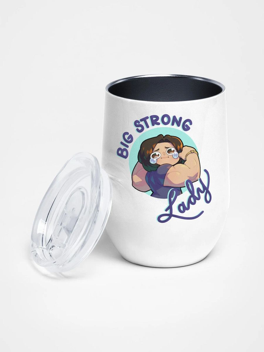 Big Strong Lady Wine Tumbler product image (2)