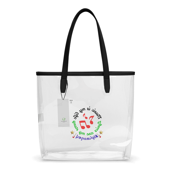 Aishmoney Baila Que Viejoteca Clear Tote Bag product image (2)