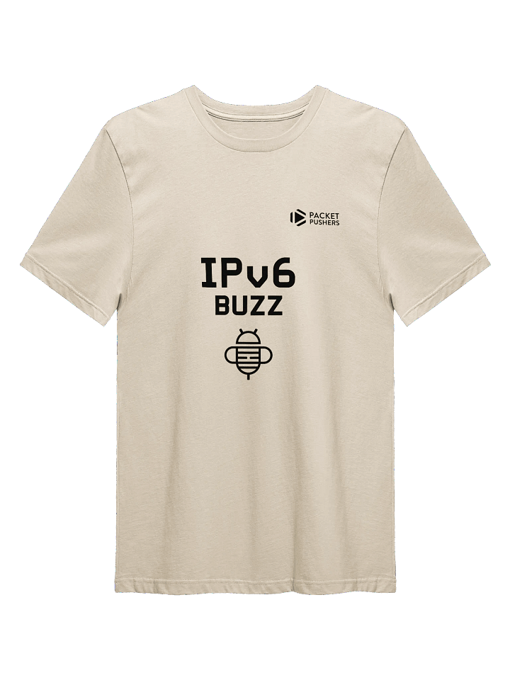 IPv6 Buzz Next Level Tee - Black Logo product image (1)