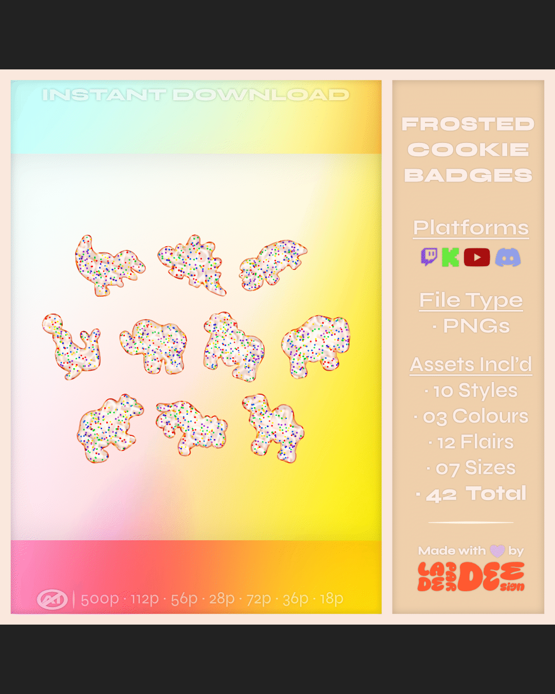 Frosted Animal Cookie Badges product image (1)
