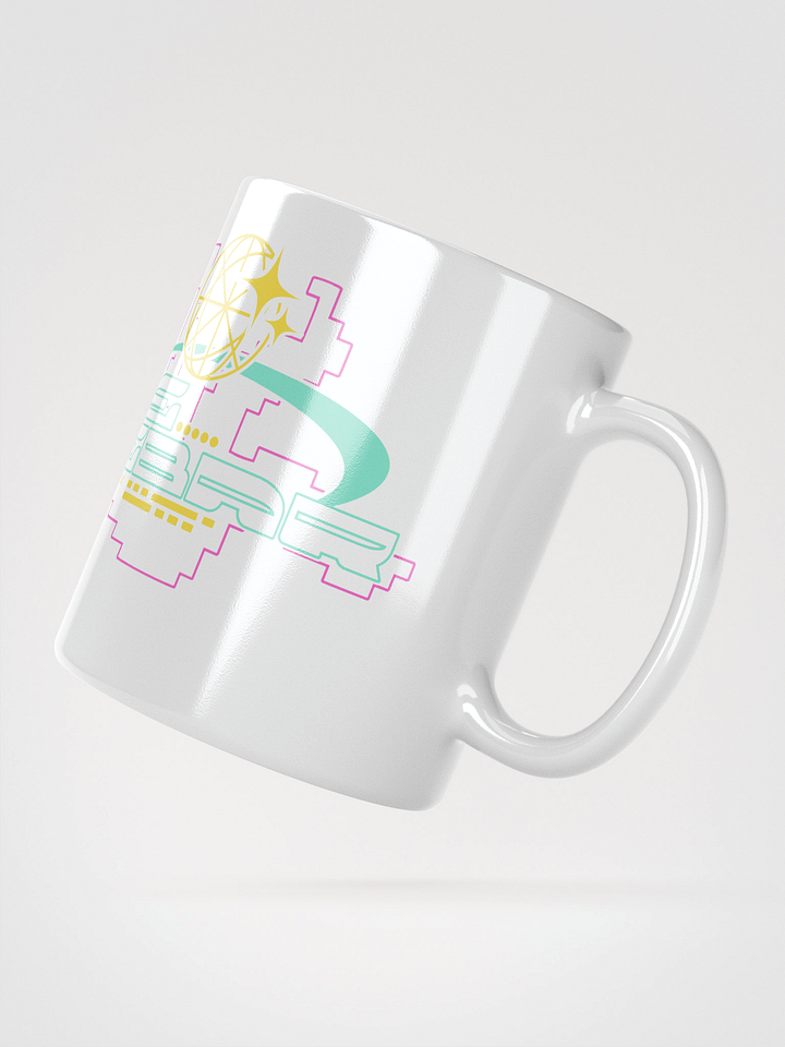 Cyberpunk inspired The SpaceBar sign mug white product image (2)