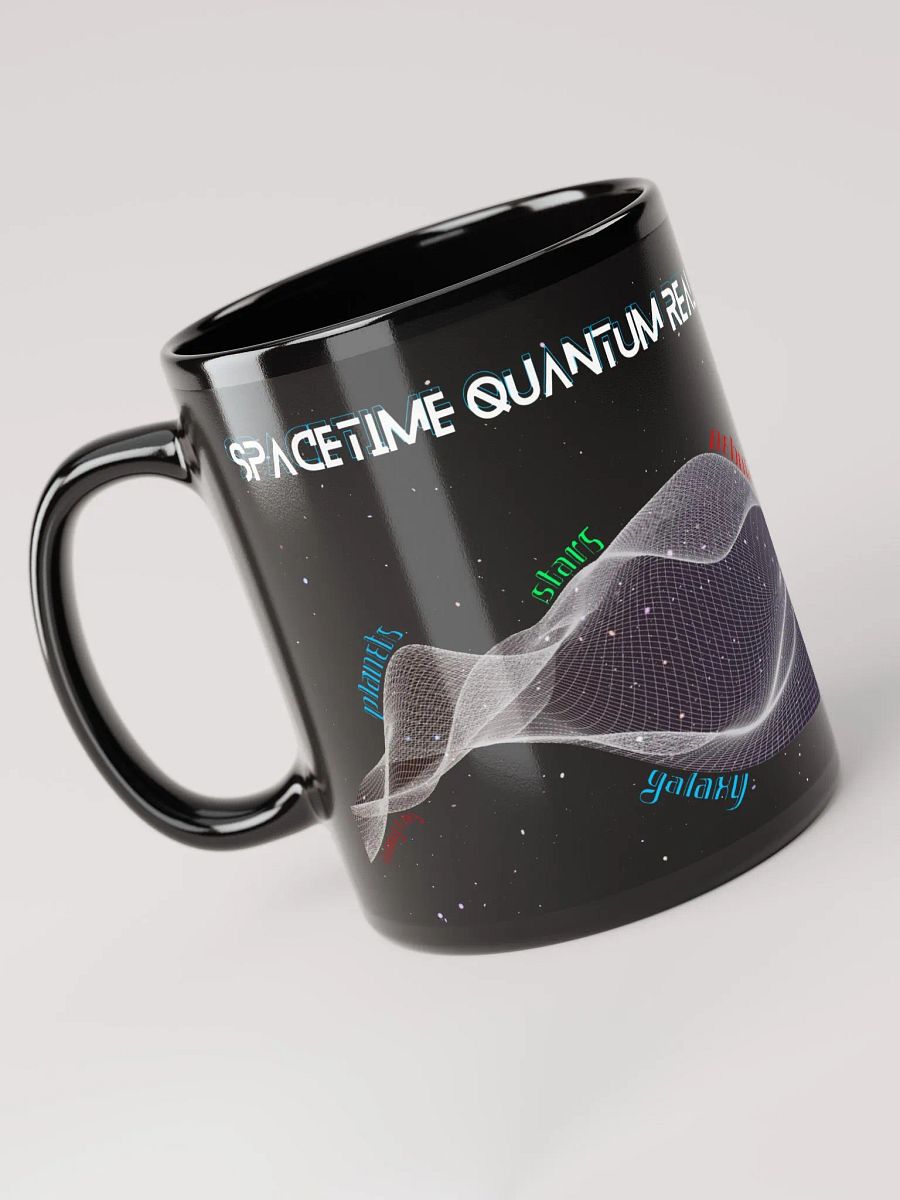 SpaceTime Quantum Realm - Premium Black Glossy Mug product image (1)