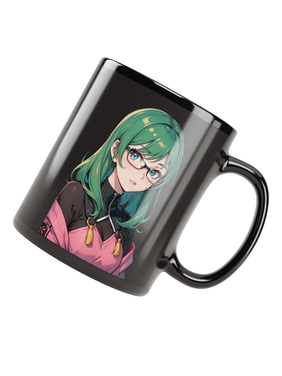 (GREEN WAIFU) K Black Mug product image (4)