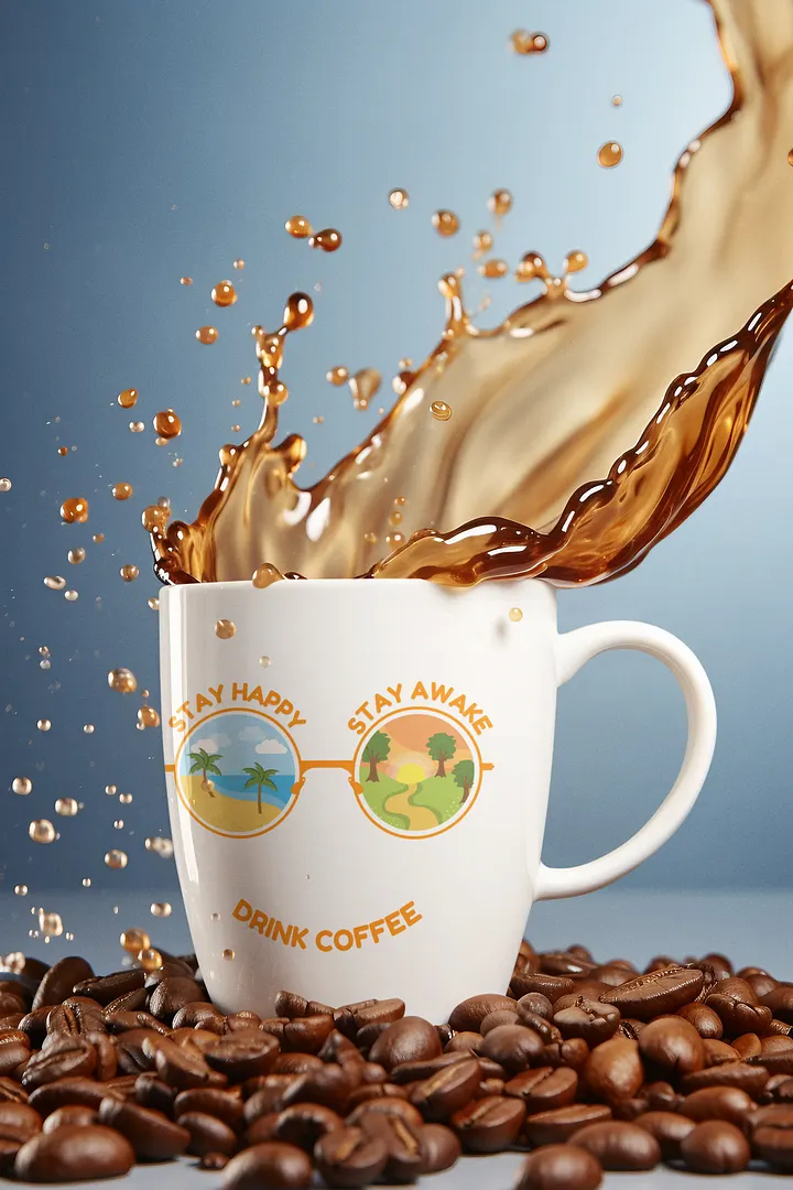 Stay Happy, Stay Awake, Drink Coffee Mug product image (1)
