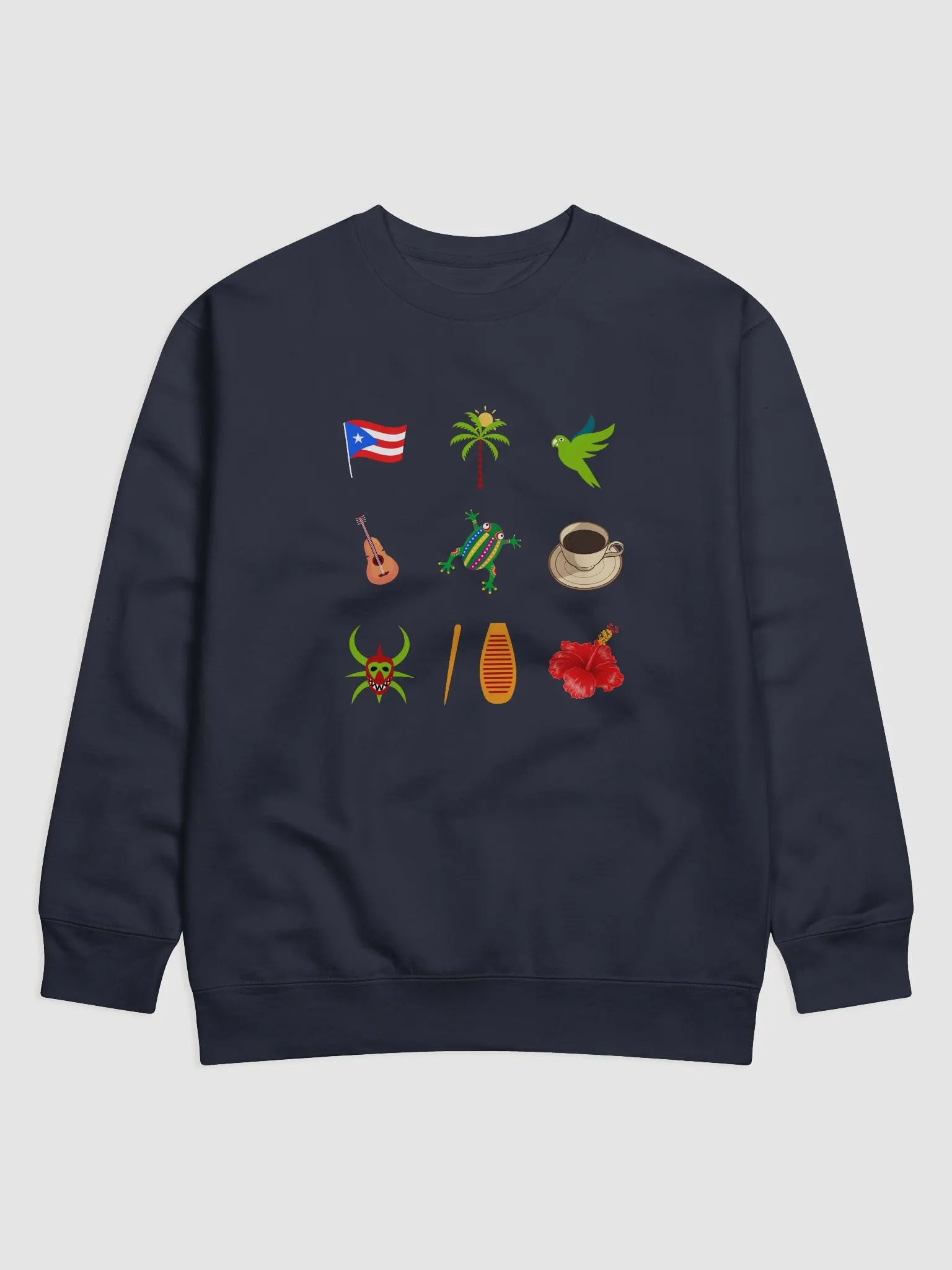 Símbolos de Puerto Rico Premium Crewneck Sweatshirt product image (1)