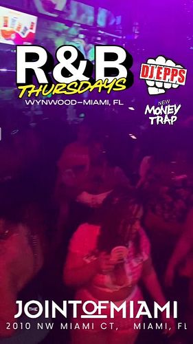 📣📣📣 R&B THURSDAYS IS LITT 🎧🔥🔥🔥

Miami, get ready for another epic night at the world famous @theofficialjointofmiami !🔥

 @Ne...