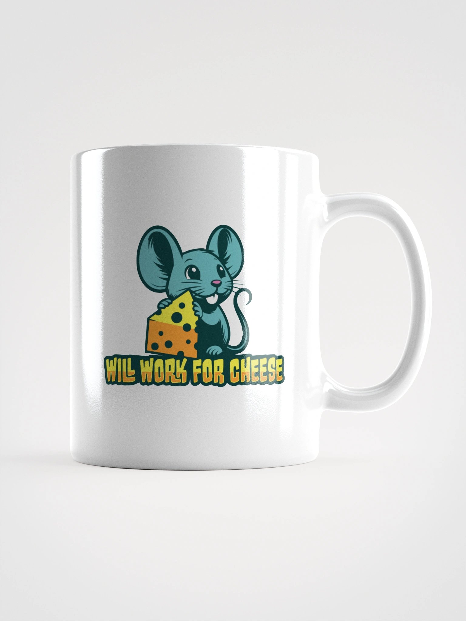 Will Work for Cheese – Funny Mouse Coffee Mug product image (5)
