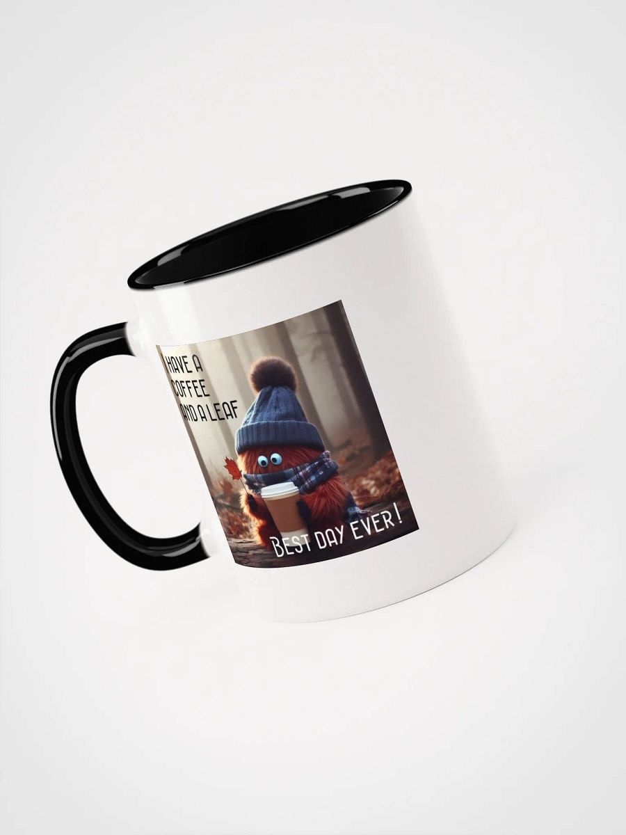Coffee and a Leaf Ceramic Mug product image (3)