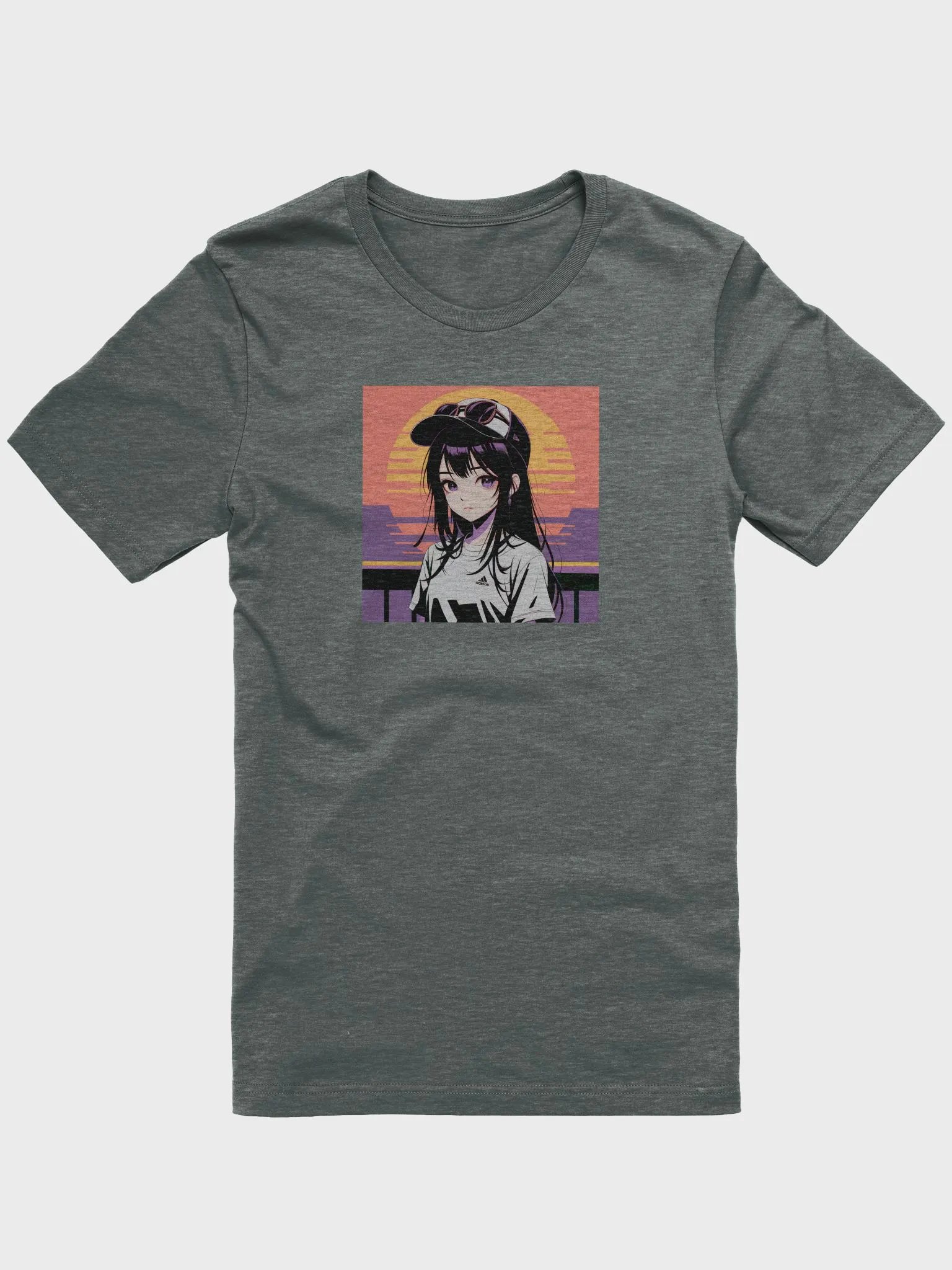 Anime Girl Black Hair T-shirt product image (1)