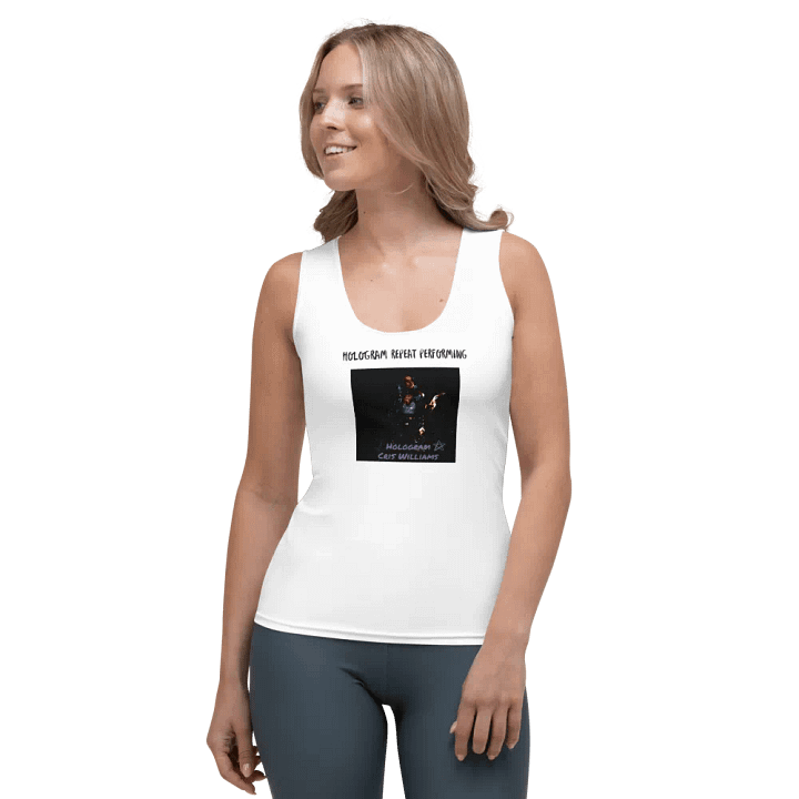 Hologram Repeat Performing Tank Top - White product image (1)