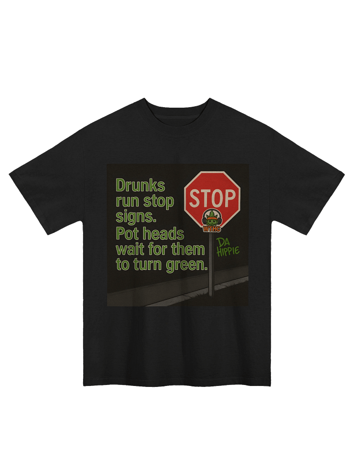Rebellious Stop Sign Oversized Tee product image (2)