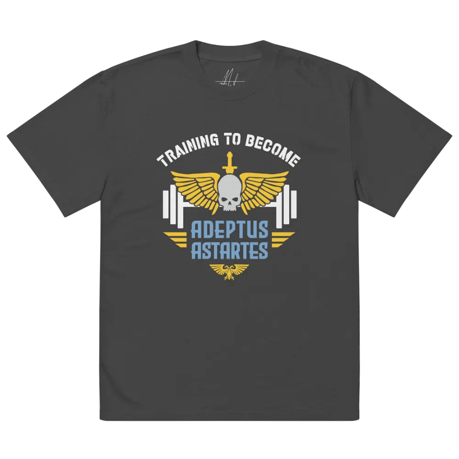 Training to Become Adeptus Astartes Oversized Unisex Gym T-Shirt | Warhammer 40K Inspired product image (2)