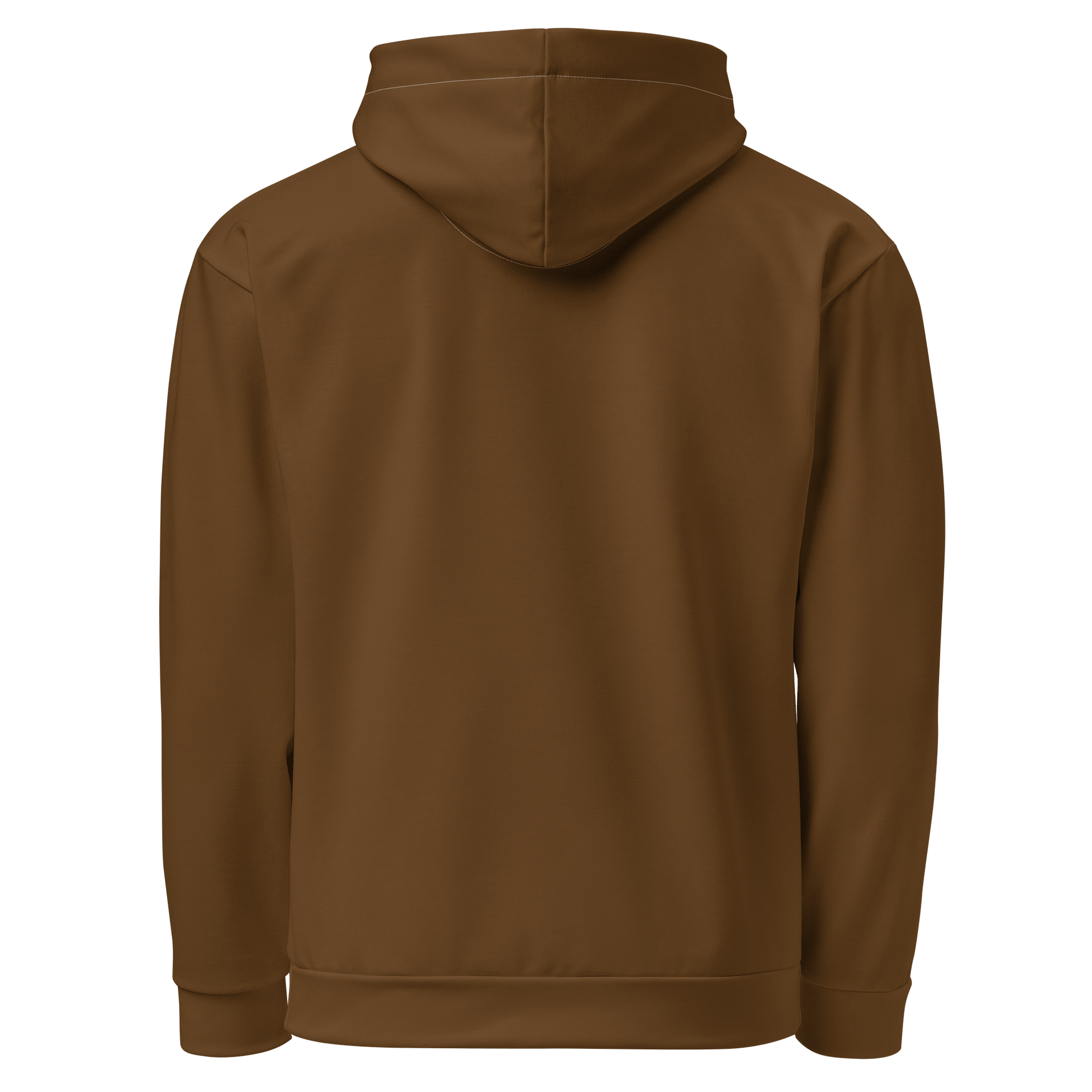 Chestnut Brown Solid Color Eco Friendly Pullover Unisex Hoodie product image (3)