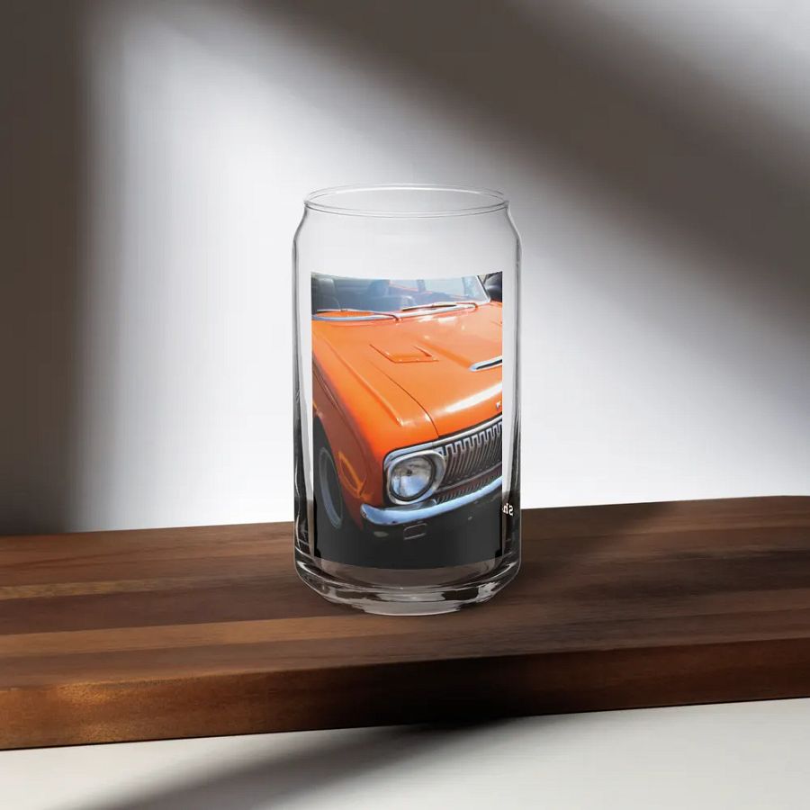 Orange Pop Vintage Car-Inspired Can-Shaped Glass product image (5)