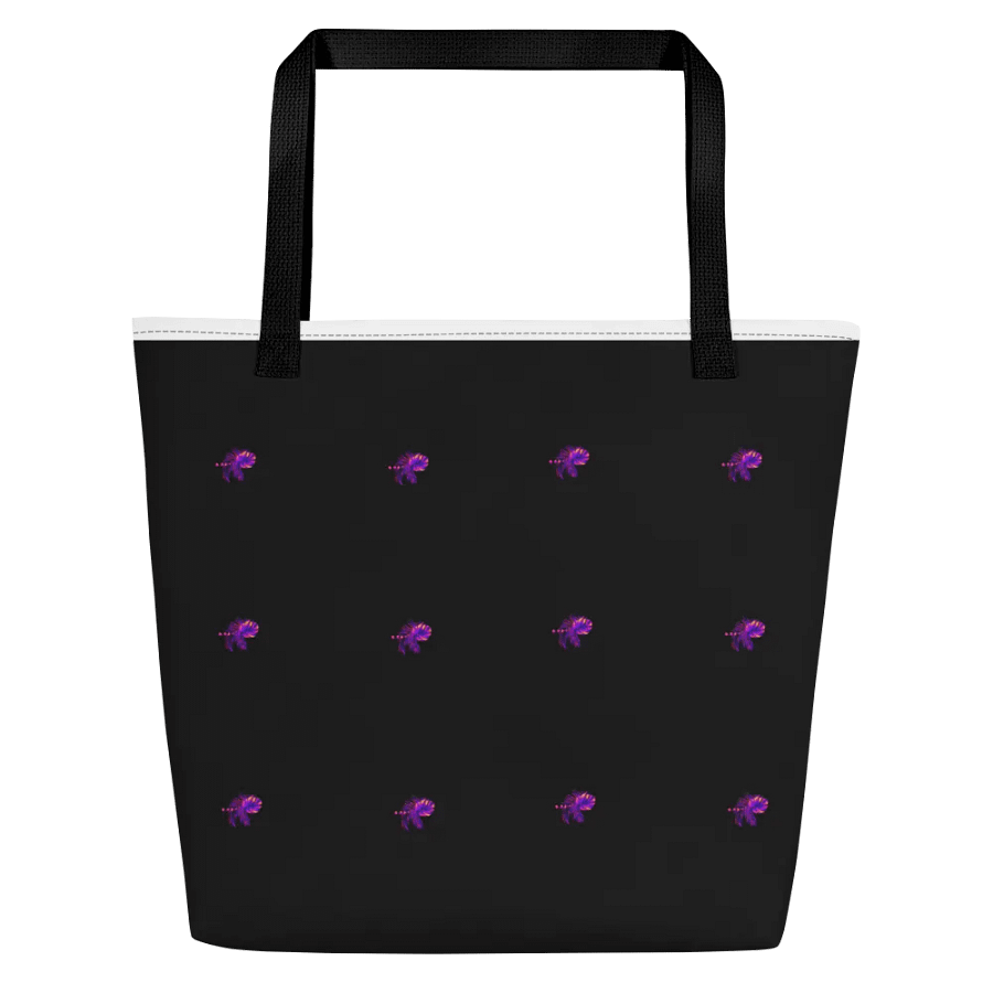 Big printed tote bag with pocket product image (2)