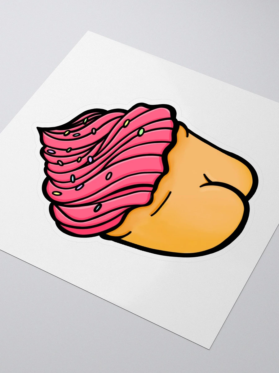 AuronSpectre Cheeky Cupcake Sticker - Pink product image (3)