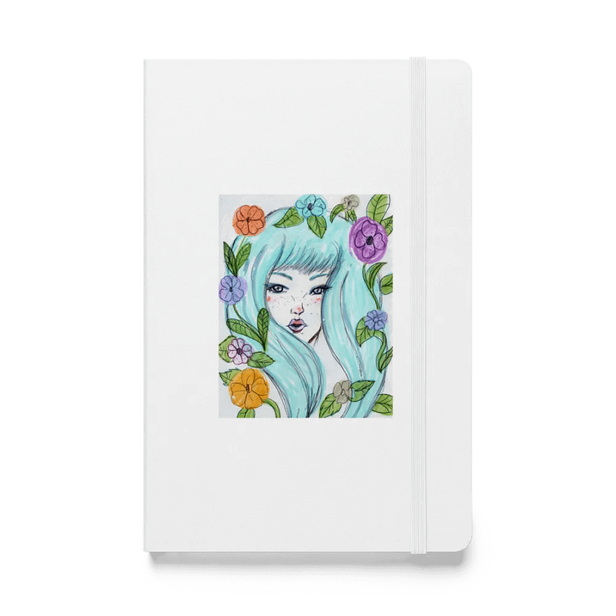 Blue Flower Hardcover Journal (Lined) product image (1)