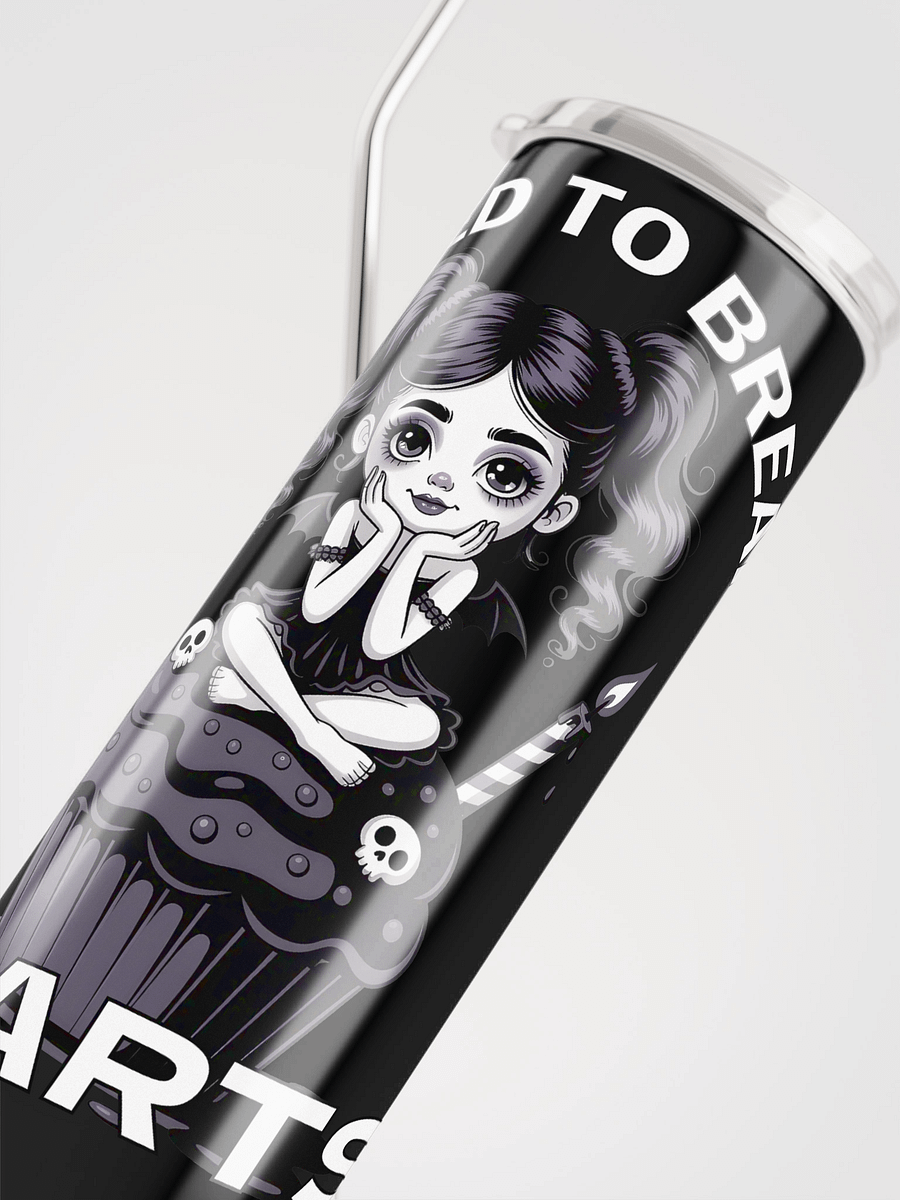 Goth Cupcake Girl – Baked to Break Hearts Steel Tumbler product image (4)