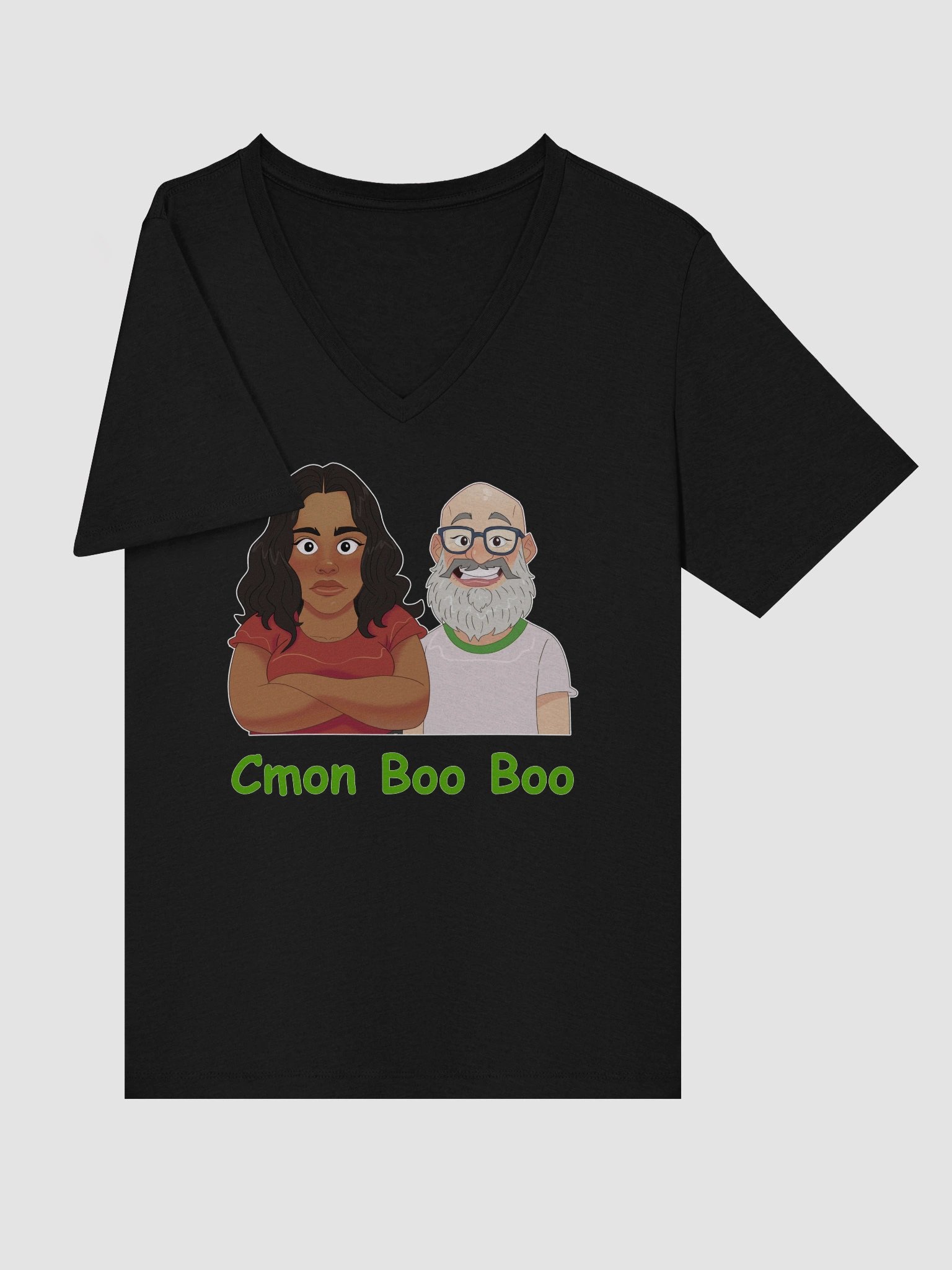 Women's Jasmine and Kevin V Neck Tee Shirt product image (31)