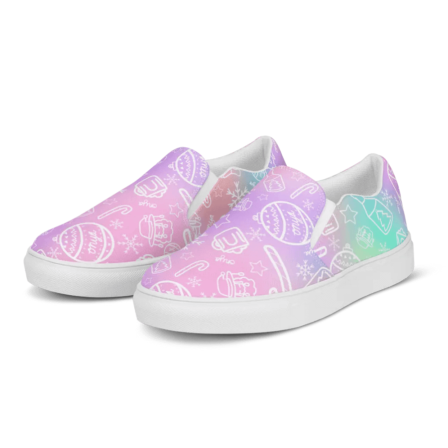 Limited Edition Christmas Tie Die Womens Slip-On Shoes product image (5)