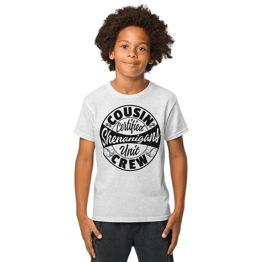 "Cousin Crew" Youth T-Shirt (Light) product image (1)