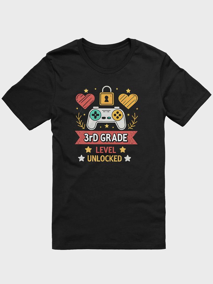 3rd Grade Level Complete T-Shirt – Gamer Graduation Shirt for Boys & Girls, Funny Third Grade School Video Game Tee product image (1)