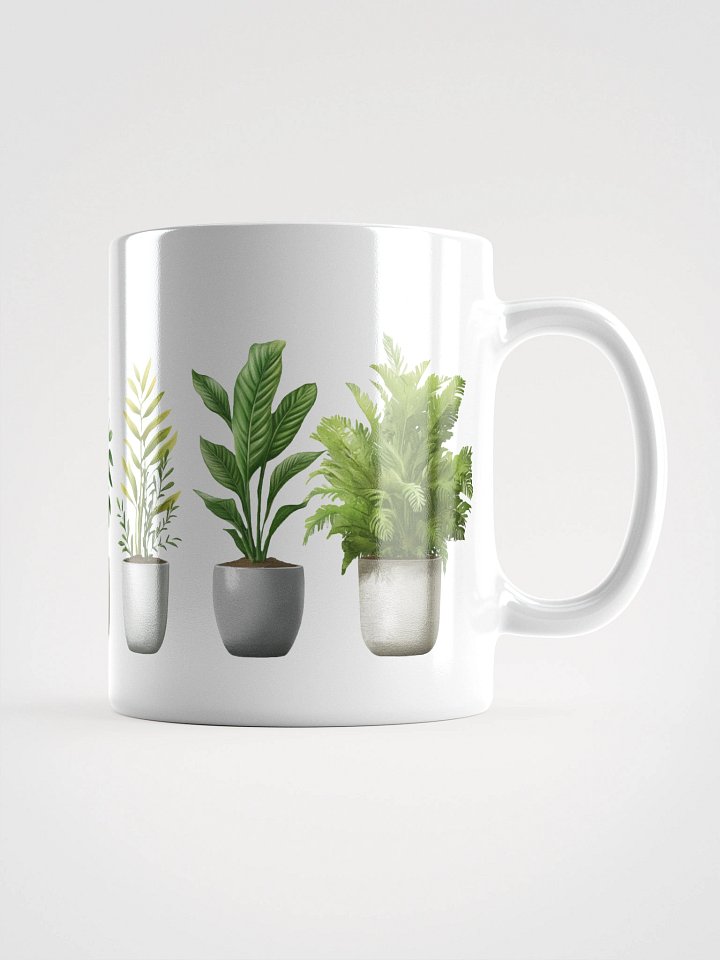 Plant Line Art Botanical Coffee Mug (White) product image (1)