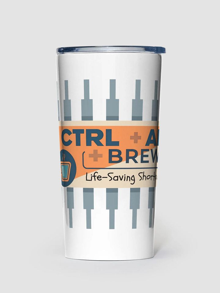 Tech-Themed CTRL + ALT + BREW Life-Saving Shortcut Tumbler product image (1)