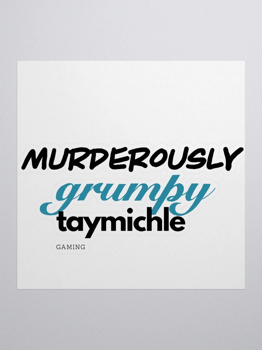 Grumpy Sticker - BLUE product image (1)
