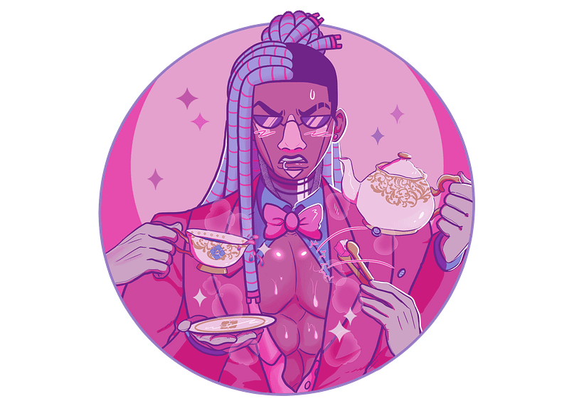 Holographic DJ HOT tea party