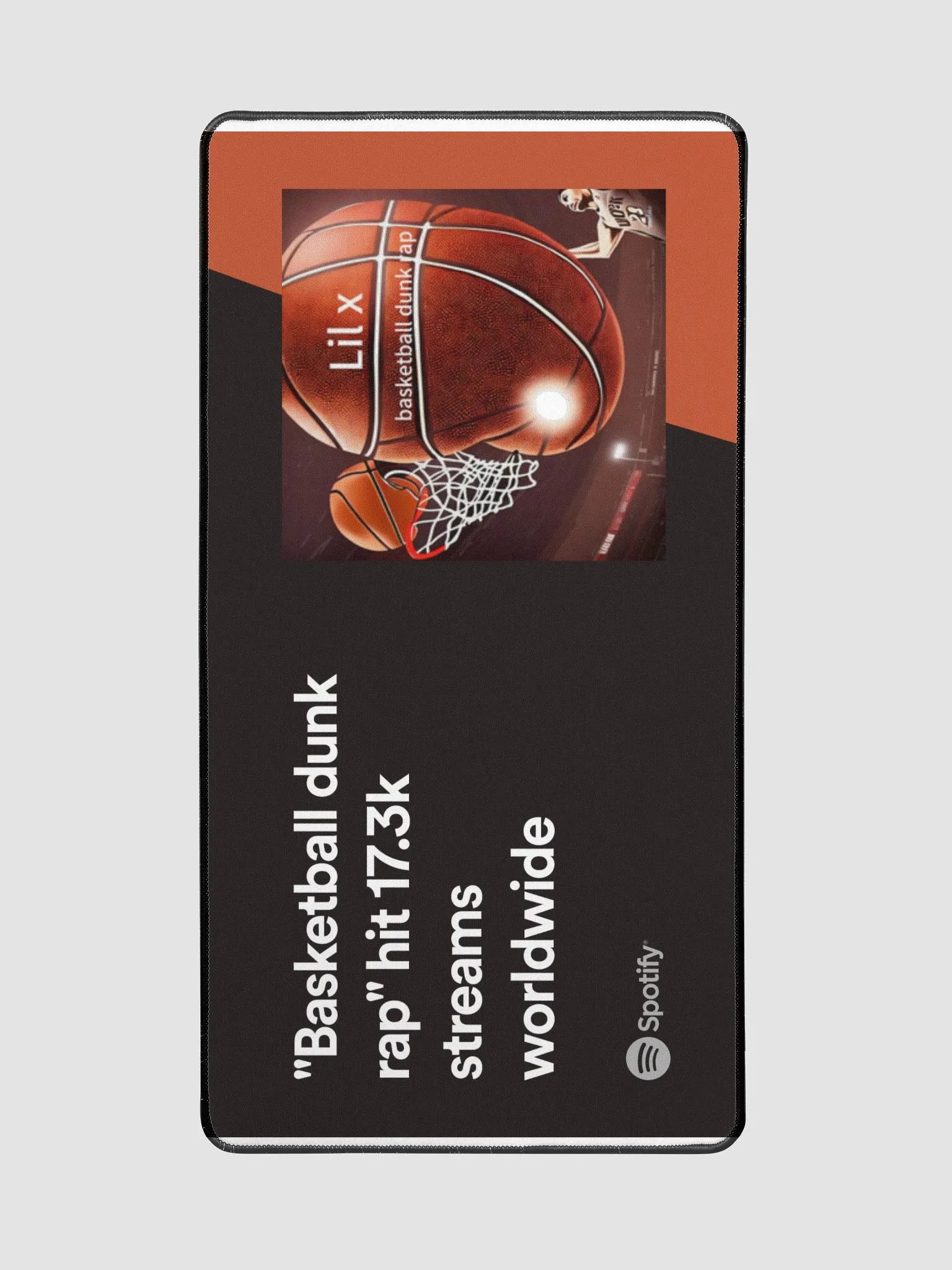 basketball dunk rap mouse pad product image (2)