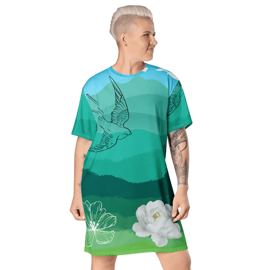 Bird in Flight Floral Horizon product image (7)