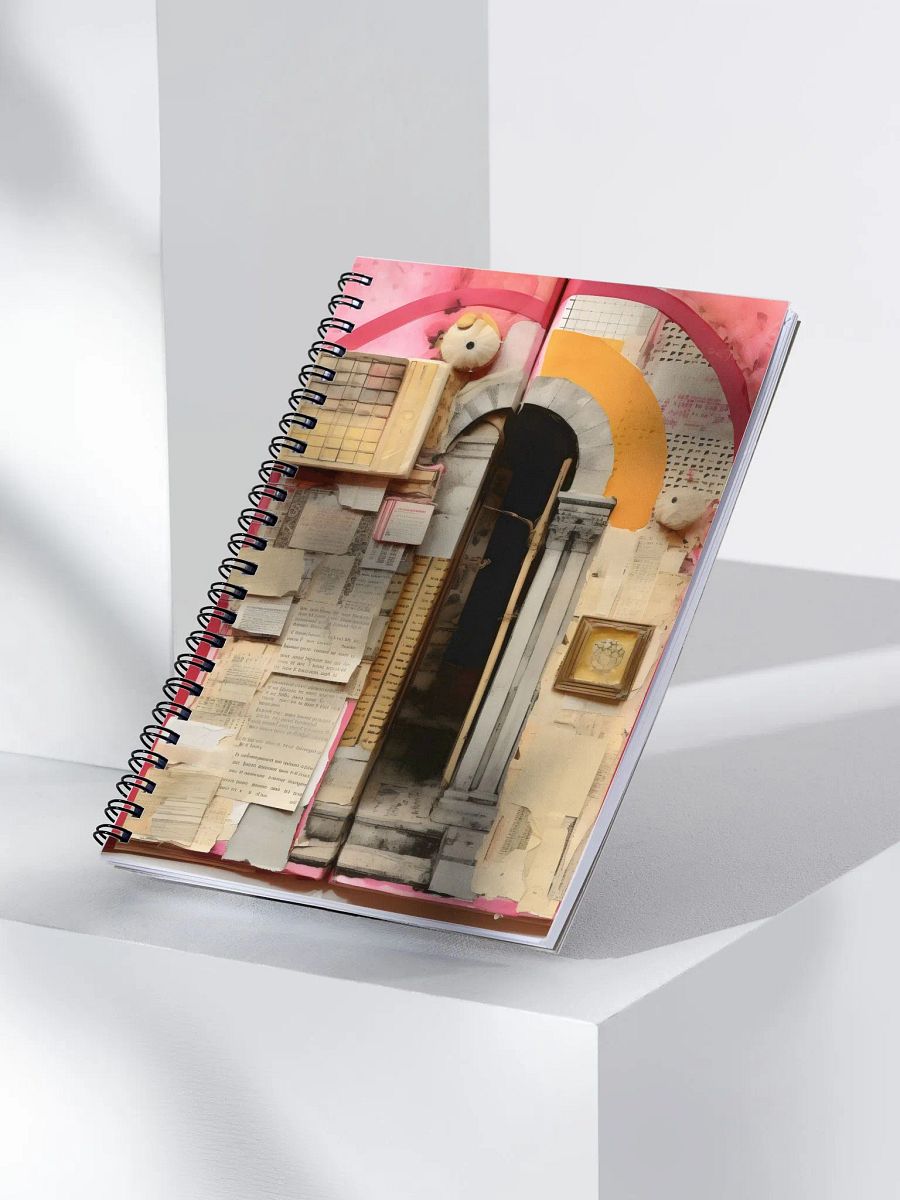 Yellow and Pink Old Door Spiral Notebook - Write Your Story product image (3)