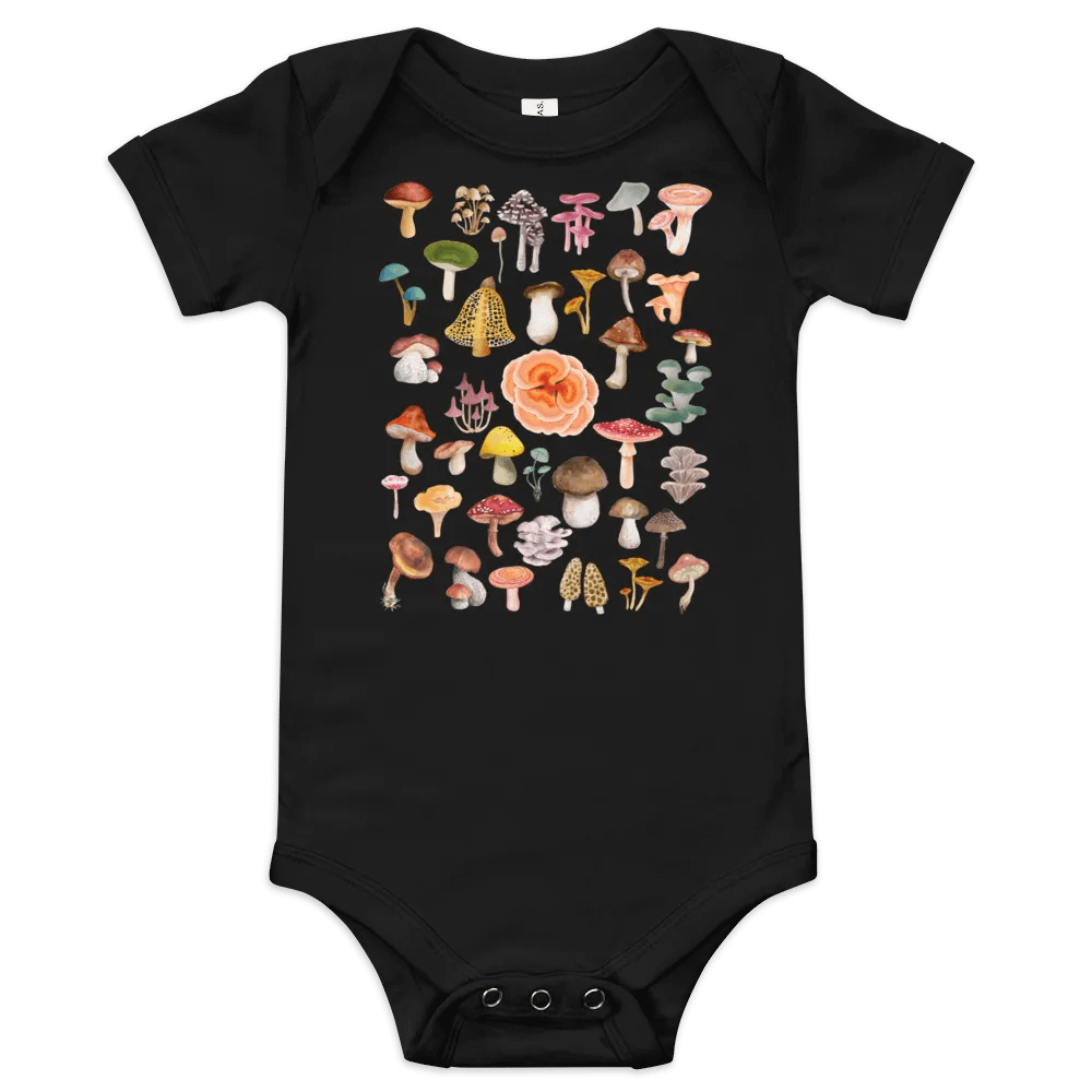 Woodland Mushrooms Baby Bodysuit product image (1)