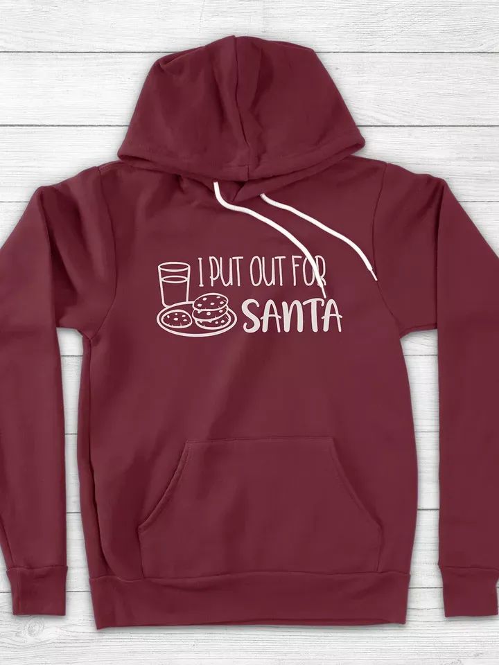 I Put Out for Santa Milk Cookies Christmas Holiday Couple Unisex Hoodie Sweater product image (4)