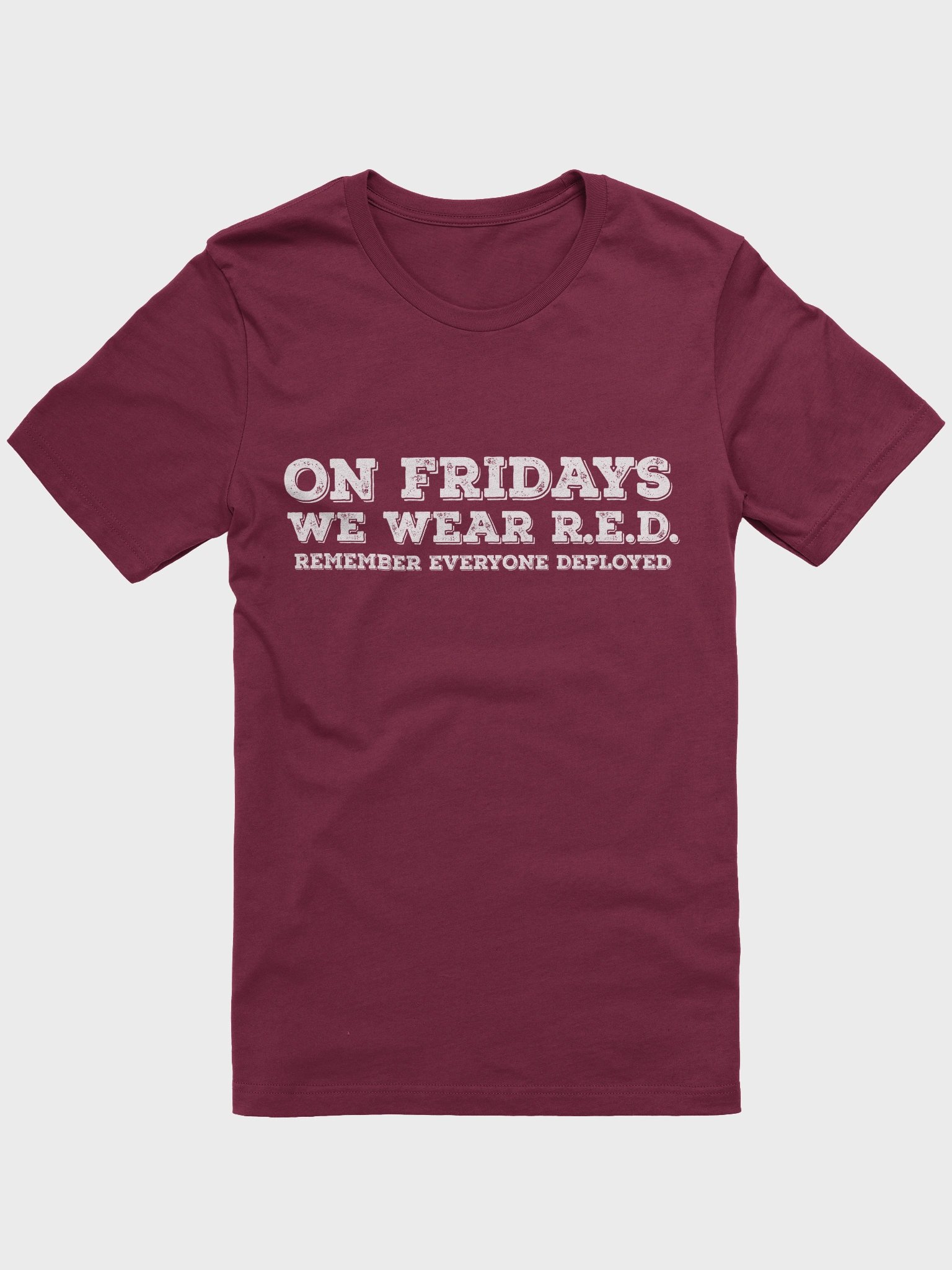 Womens Bella+Canvas Supersoft T-Shirt (On Fridays We Wear R.E.D. (Remember Everyone Deployed)) product image (1)