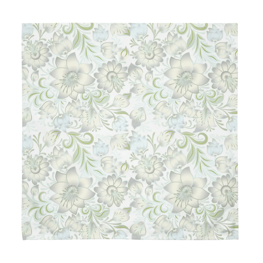 Soft Pastel White Vintage Flower Design product image (1)