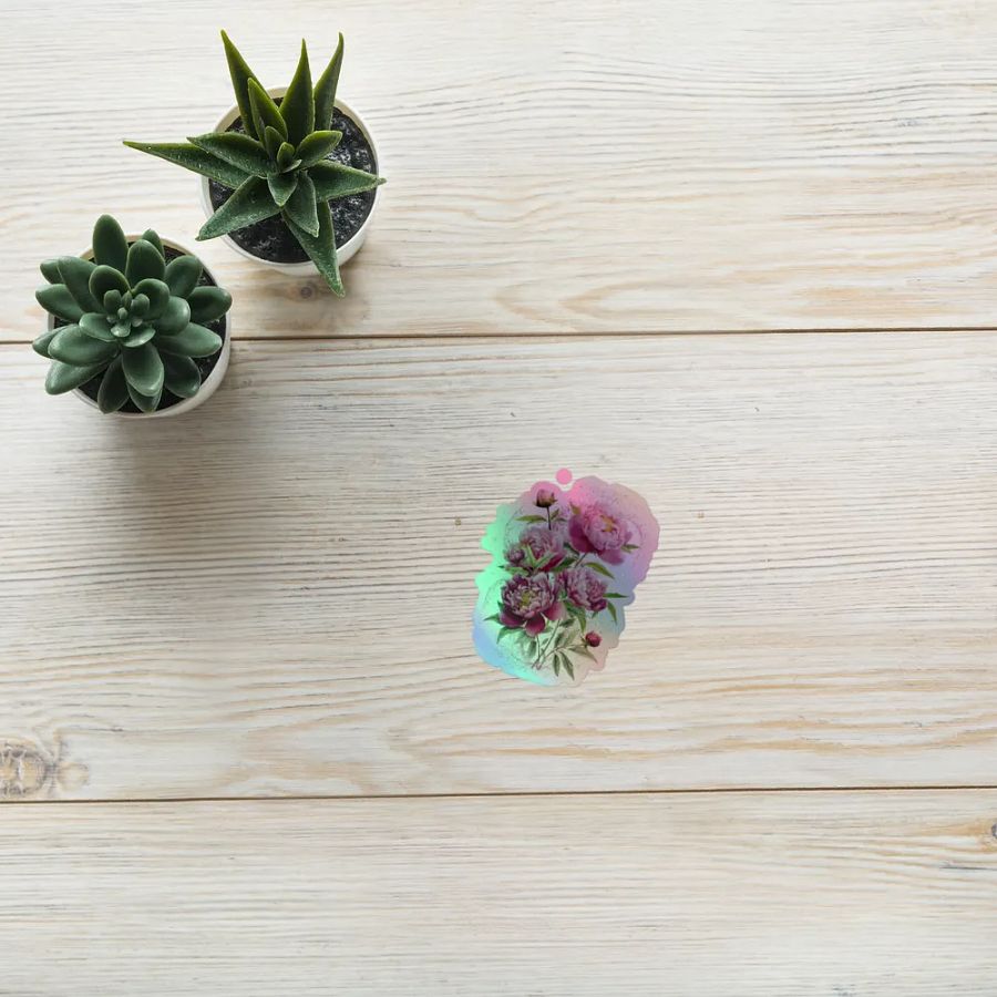 Holographic Peony Paradise Sticker Sheet product image (10)