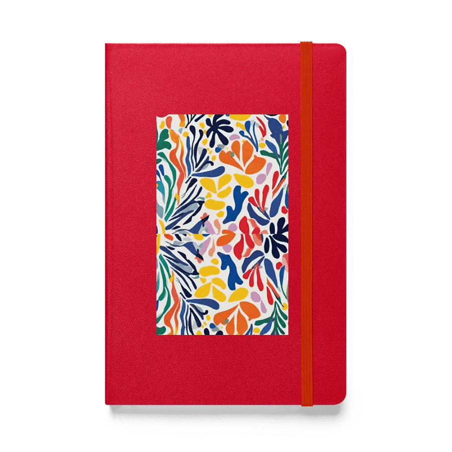 Vibrant Leafy matisse Hardcover Journal Lily Circuitry Hardcover Journal for arty mom or lady son daughter product image (1)