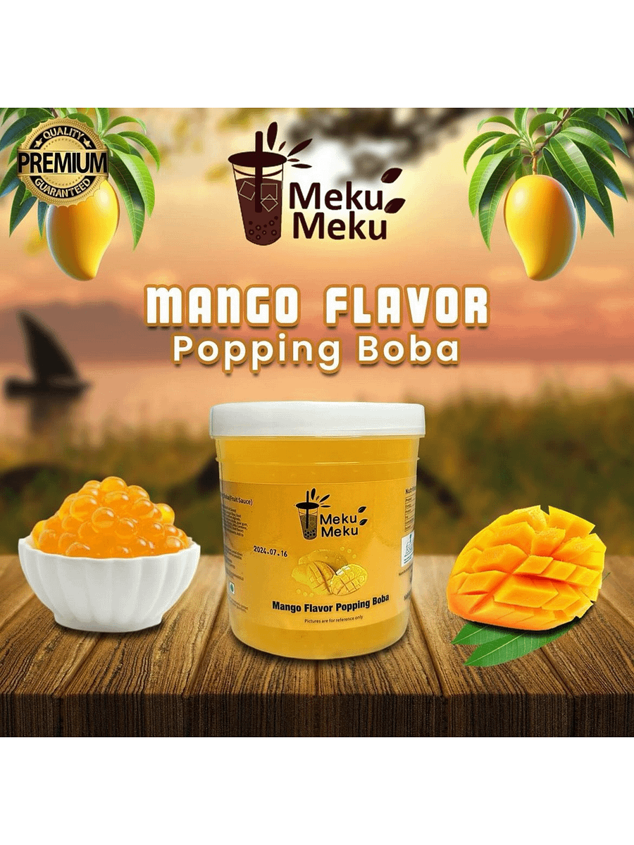 Mango Popping Boba Crystals Delicious Flavour product image (1)
